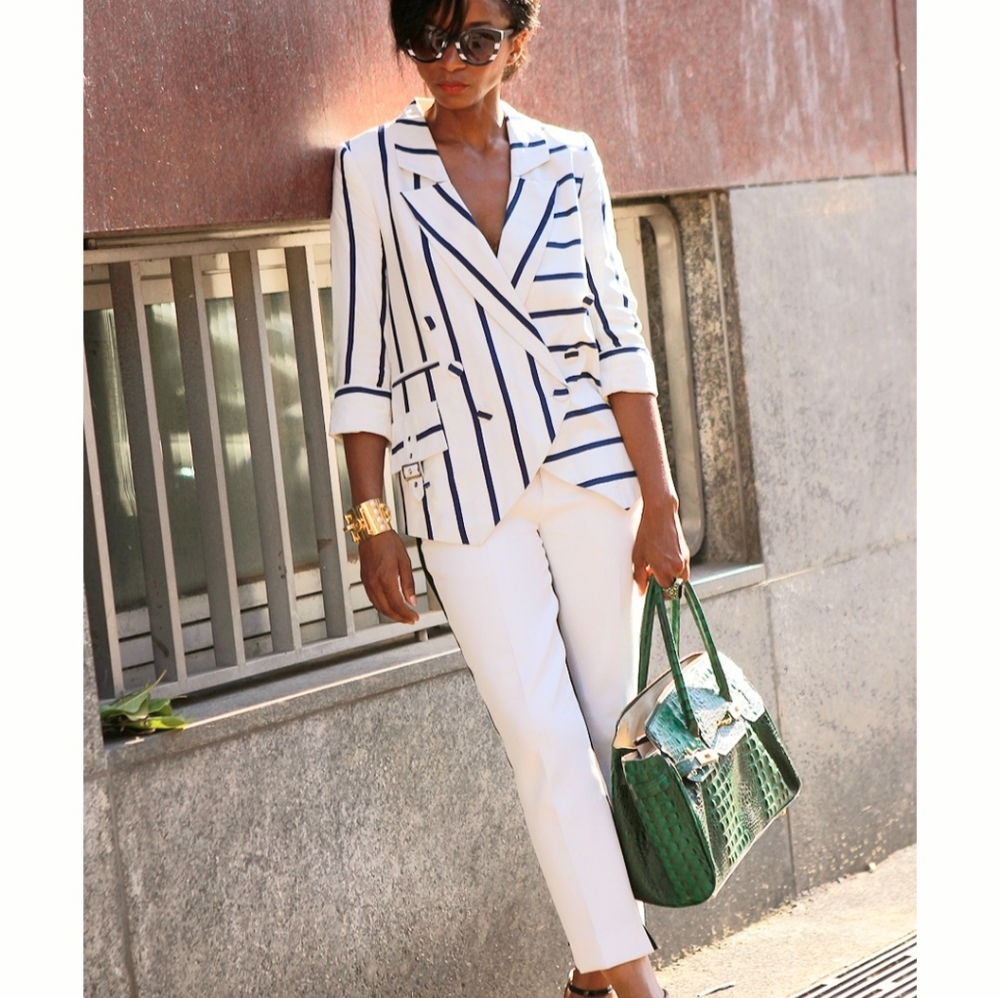 Venus lightweight striped jacket